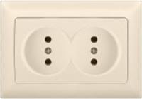 РОЗЕТКА С/З КРЕМОВЫЙ АНУРА